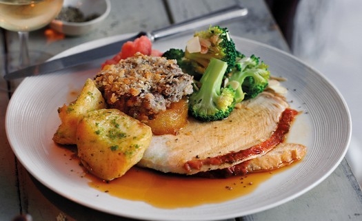 Cumberland glazed turkey crown
