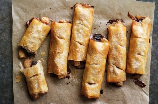 Mini pear strudels