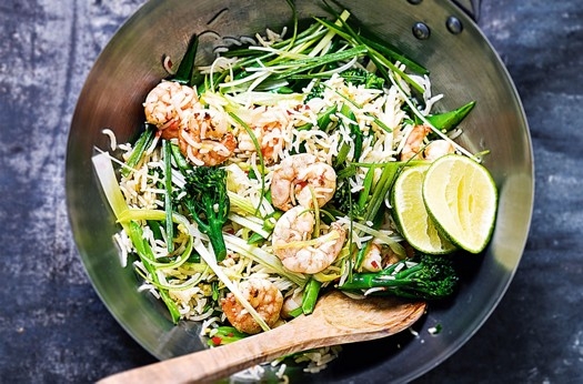 Quick prawn & chilli rice