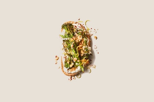 Roasted broccoli & pul biber toast