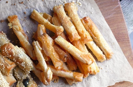 Parsnip & parmesan filo fingers