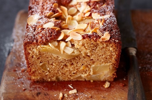 Conference pear and cardamom loaf cake