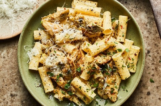 Zesty lemon & artichoke pasta