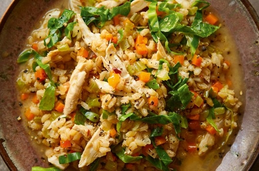 Chicken & pearl barley stew