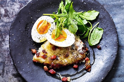 Egg & bacon hash browns
