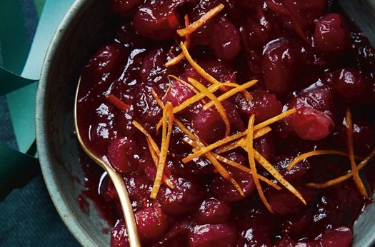 Clementine & cardamom cranberry sauce