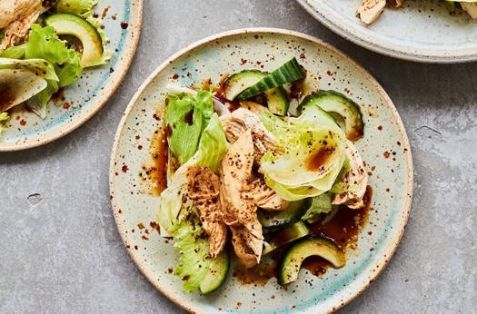 Chicken & cucumber salad with sichuan pepper