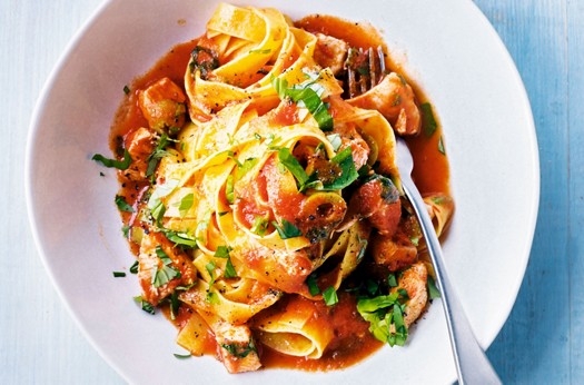 Italian braised chicken pasta