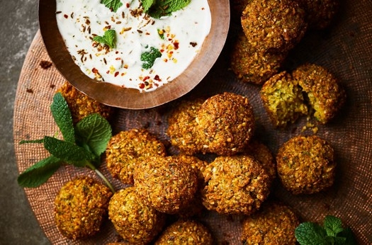 Brussels sprouts falafels