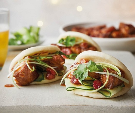 Soy-braised pork with cranberries