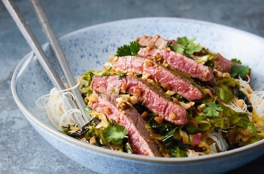 Asian steak & peanut stir-fry