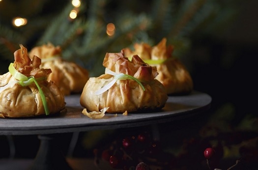 Mushroom, shallot & chestnut parcels