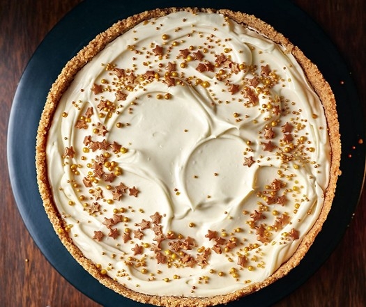 White christmas cheesecake