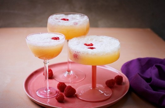 Passion fruit coronation cocktail
