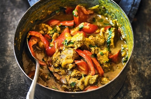 Warming coconut lamb curry