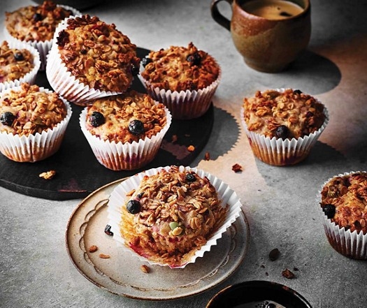 Berry granola muffins