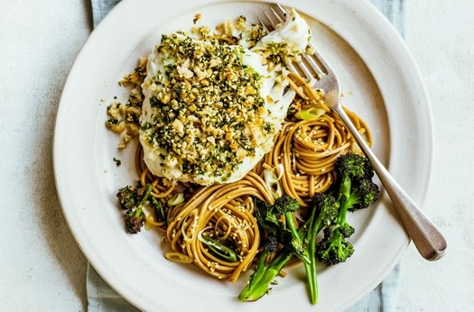 Hake with aonori seaweed and panko crumb