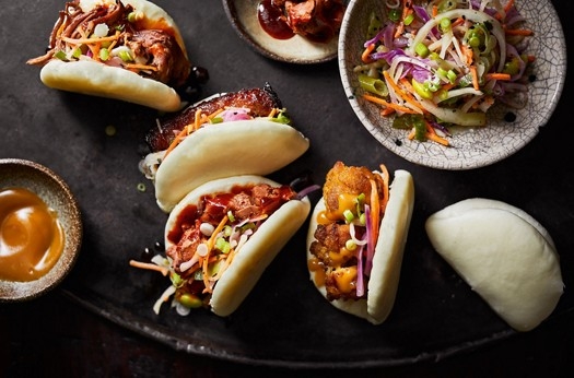 Steamed buns 4 ways