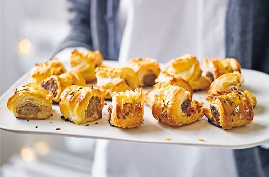 Mini merguez sausage rolls