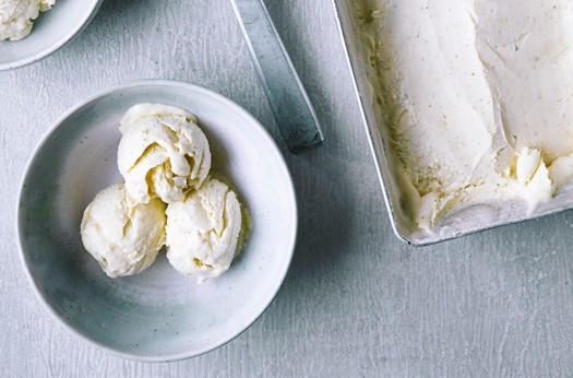 No-churn lime & ginger ice cream