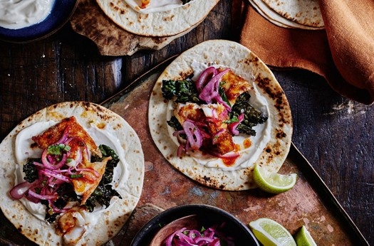 Smoky fish tacos