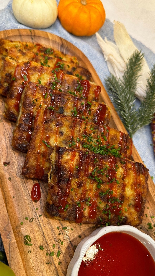 Thanksgiving leftovers turnip cake