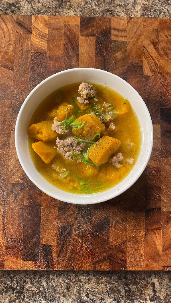Vietnamese kabocha squash soup