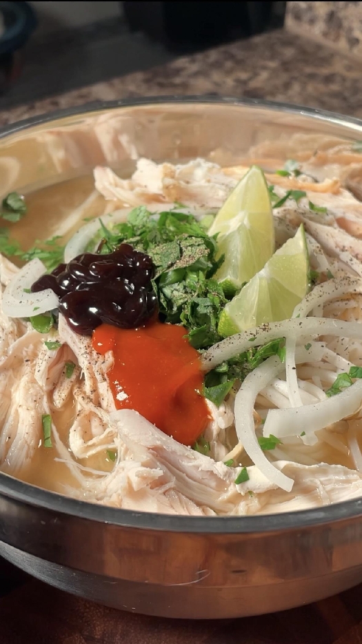 Leftover chicken pho