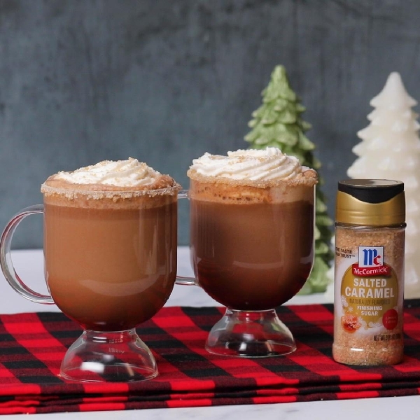 Rum-spiked mocha latte