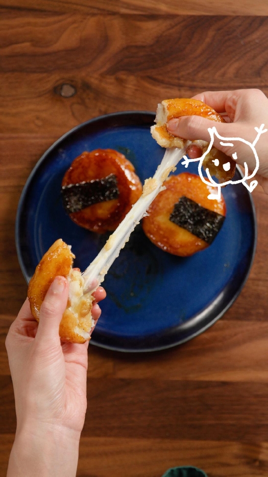 50-clove garlic potato mochi