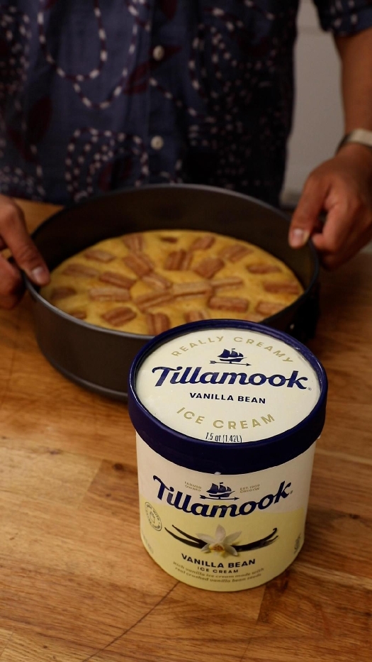 Churro ice cream cake