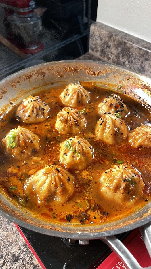 Miso red curry soup dumpling soup