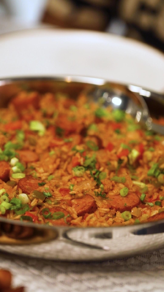 Cajun sausage & rice skillet