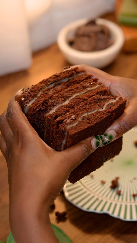 Mochi-stuffed brownies