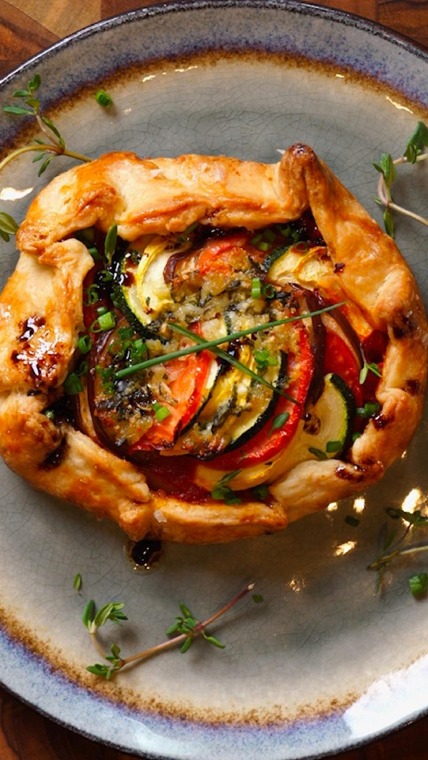 Mini ratatouille galettes