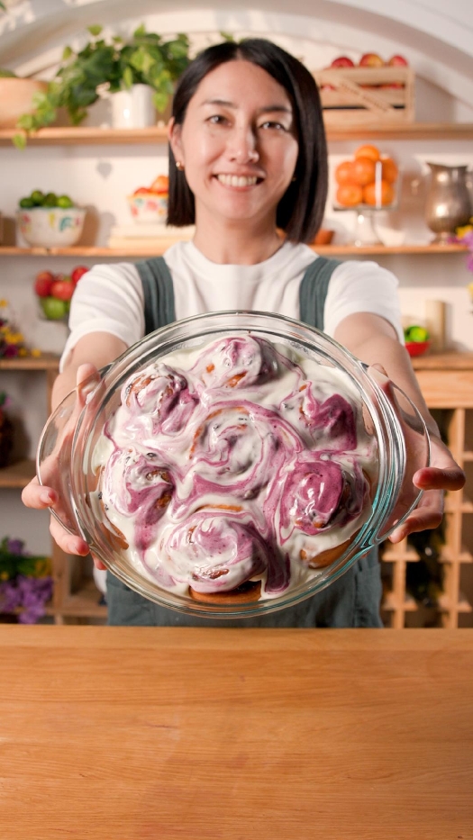 Blueberry lavender rolls