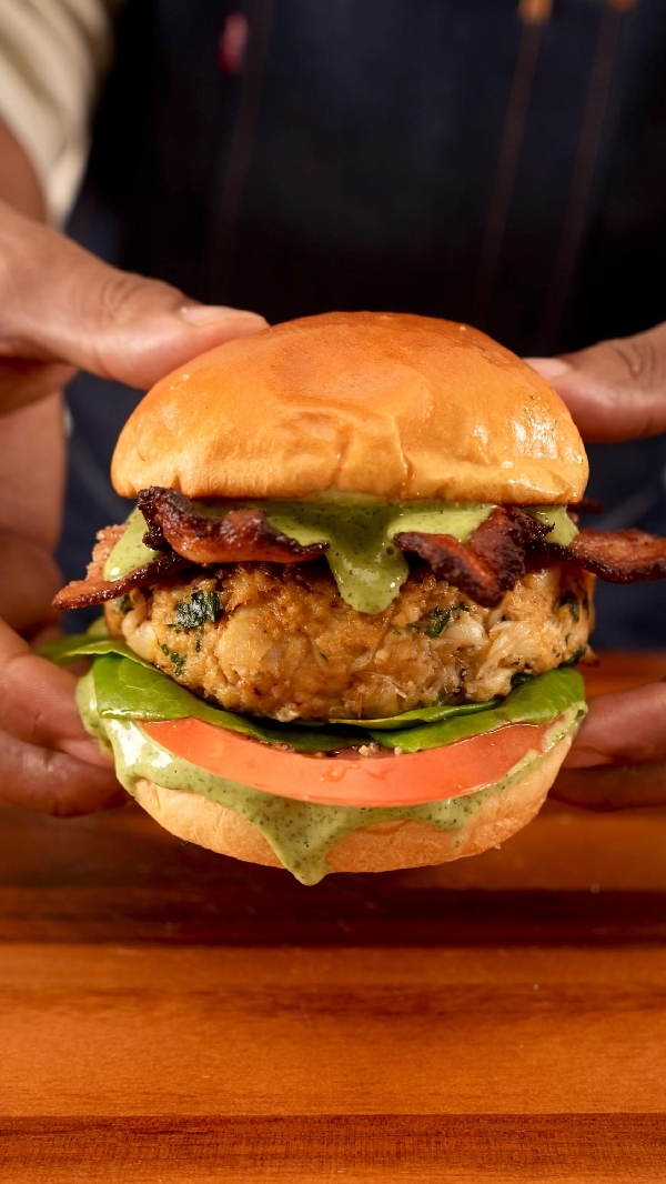 Crab cake blt