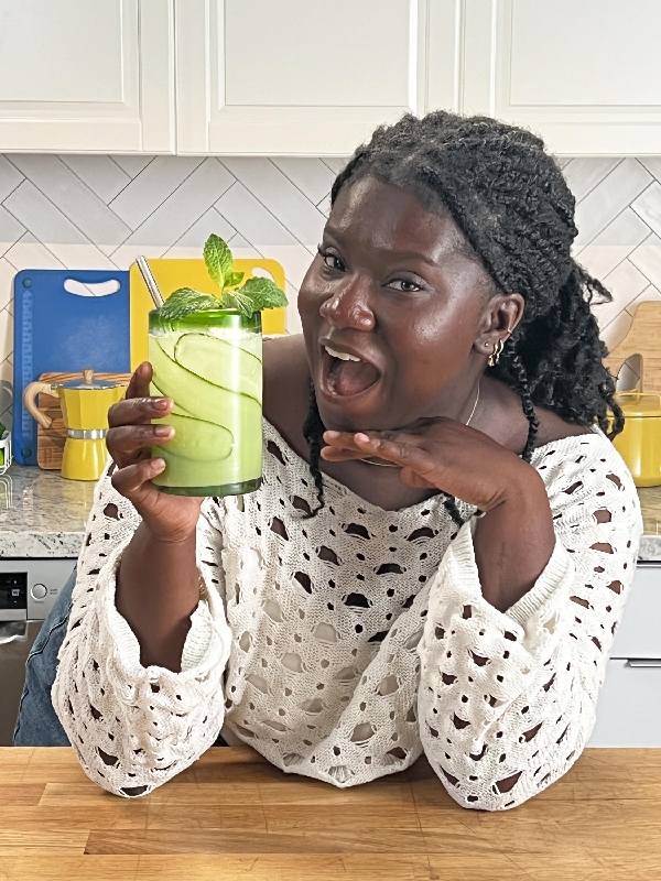 Cucumber limeade mocktail