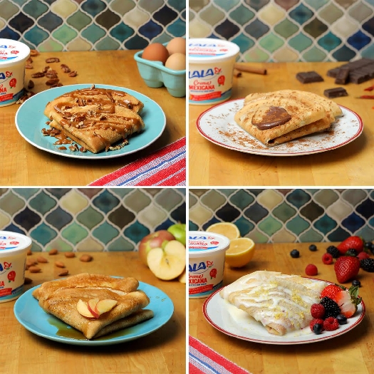 Crema crepes 4 ways