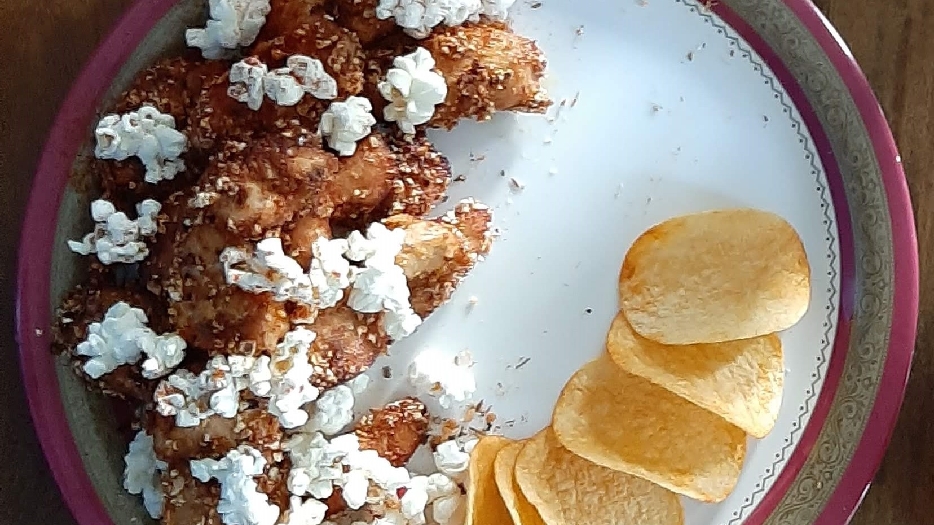 Bbq popcorn breaded chicken