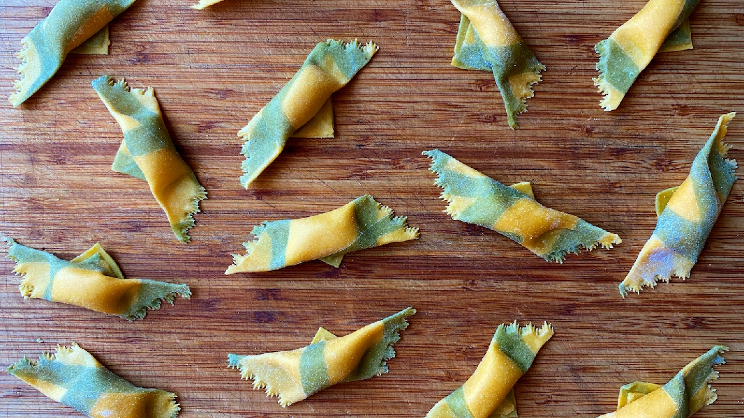 Spinach pasta dough