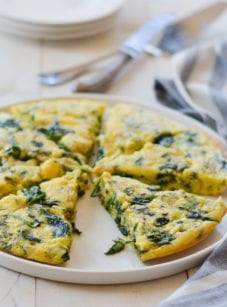 Spinach frittata