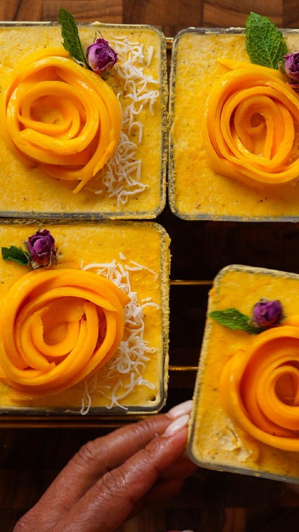 Mango lassi tiramisu