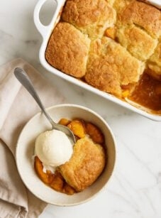 Peach cobbler