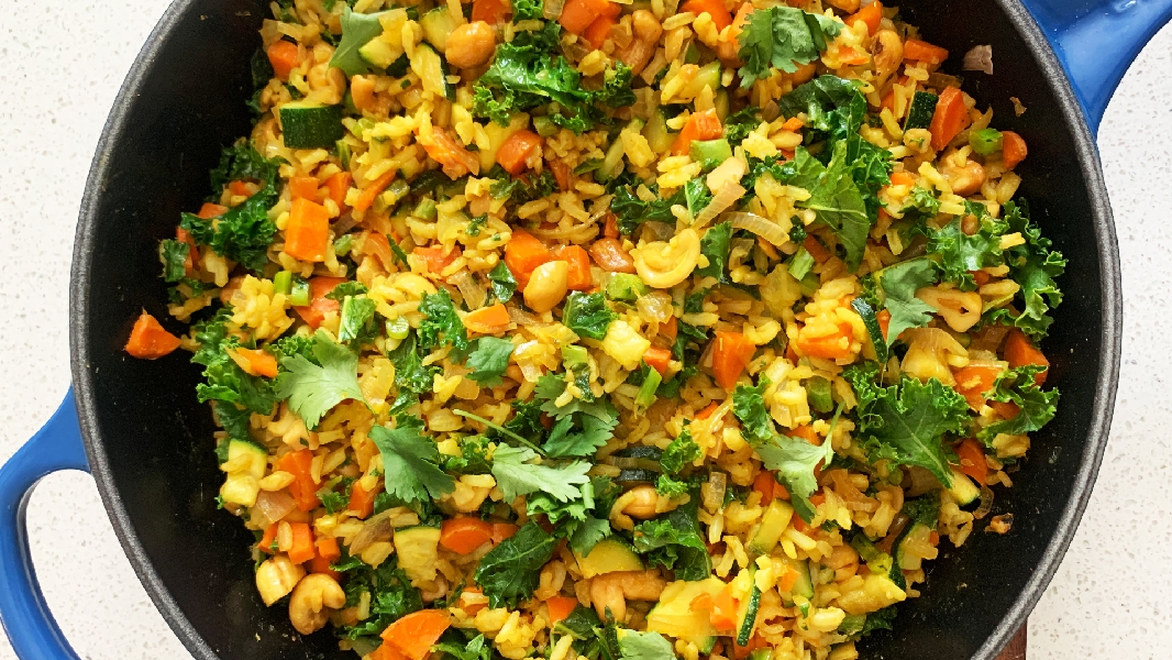 Curry fried rice as made by liz murphy