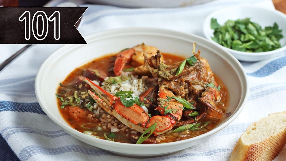 New orleans seafood filé gumbo