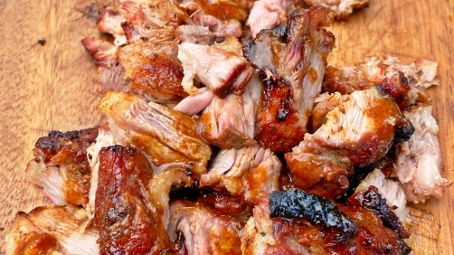 Jerk oxtail with pineapple mango sauce