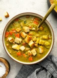 Split pea soup with ham