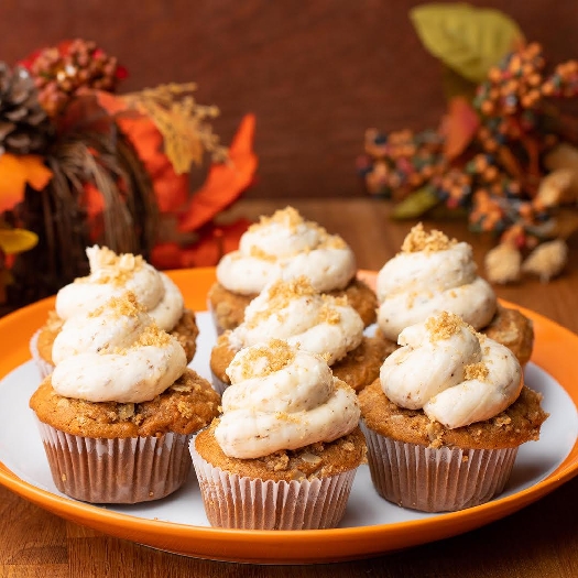 Sweet potato pie marshmallow cupcakes