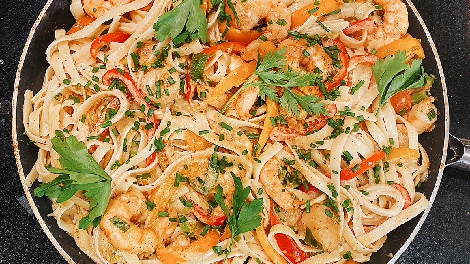 Cajun seafood pasta